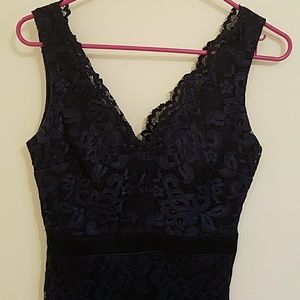 Teeze me navy blue lace cocktail dress